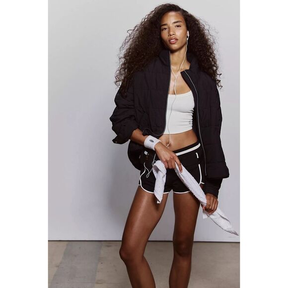 Free People Movement NWT Pippa Packable Puffer Jacket Black - Picture 1 of 4